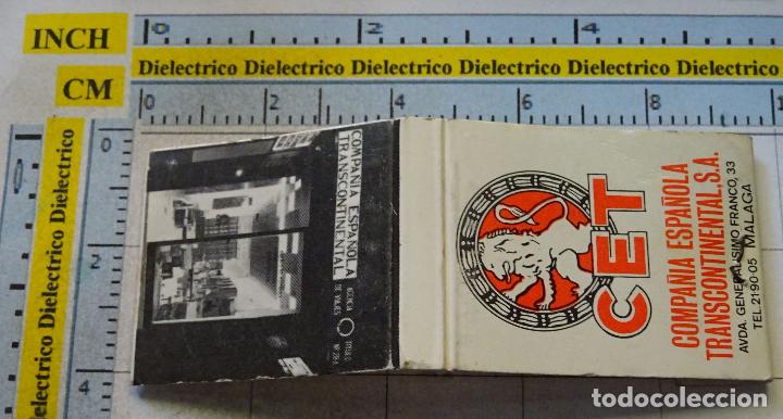 Matchboxes: CAJA CAJETILLA DE CERILLAS DE COMPA&Ntilde;IA ESPA&Ntilde;OLA TRANSCONTINENTAL M&Aacute;LAGA