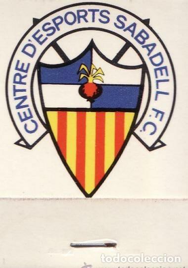 Cajas de cerillas: Caja cerillas EQUIPO C.E. SABADELL - Foto 1
