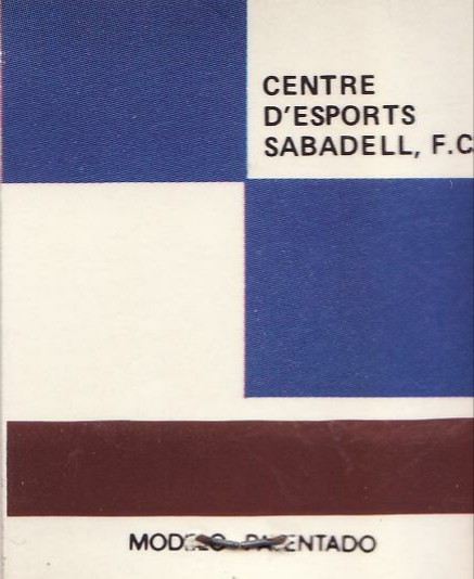 Cajas de cerillas: Caja cerillas EQUIPO C.E. SABADELL - Foto 2