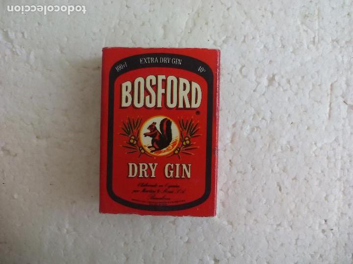 Cajas de cerillas: BOSFORD DRY GIN GINEBRA Caja de cerillas MATCHBOX ALLUMETTES MATCHES