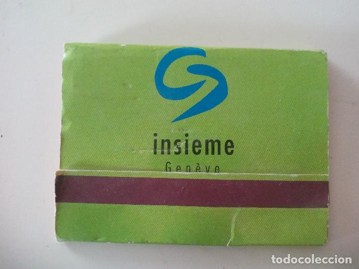 Cajas de cerillas: Insieme Geneve, Ginebra Suiza. Caja de cerillas MATCHBOX ALLUMETTE MATCHES