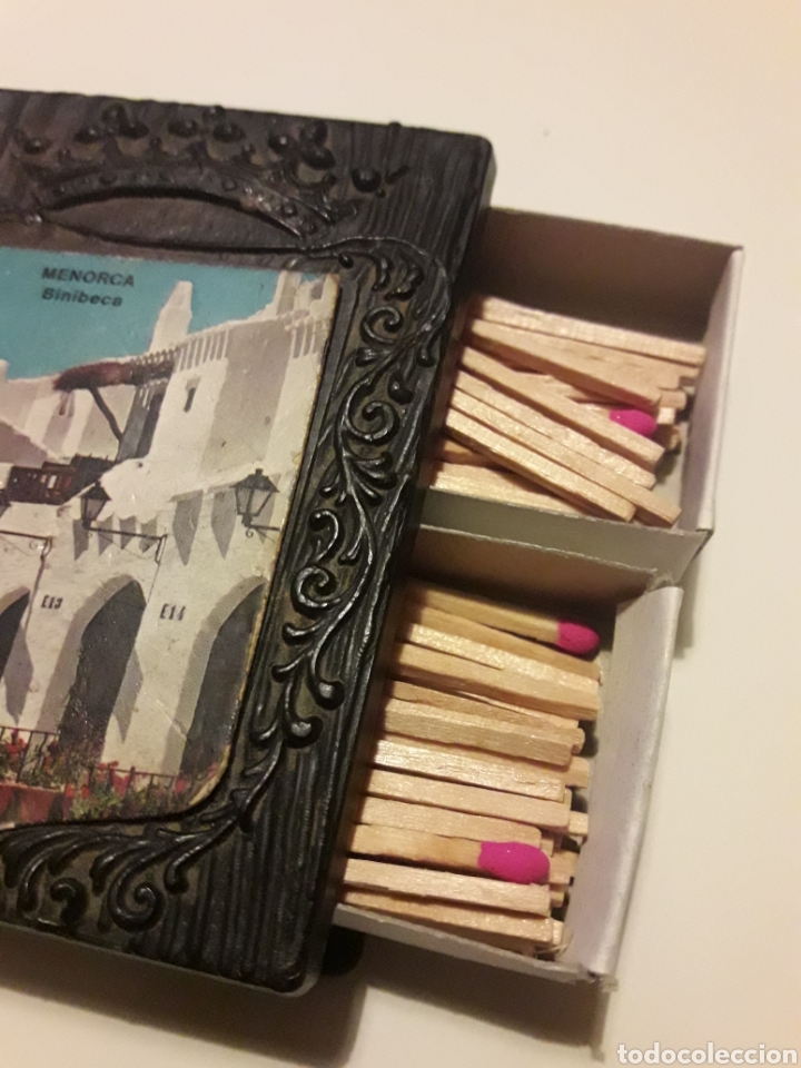 Cajas de cerillas: Caja cerillas doble Binibeca Menorca - Foto 3