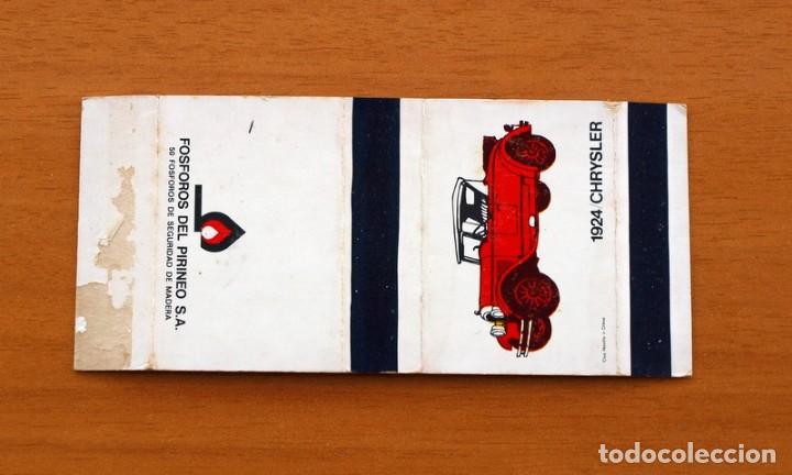 Cajas de Cerillas: Caja de cerillas - Serie Coches antiguos - 1924 Chrysler - Fosforos del Pirineo - A&ntilde;os 70