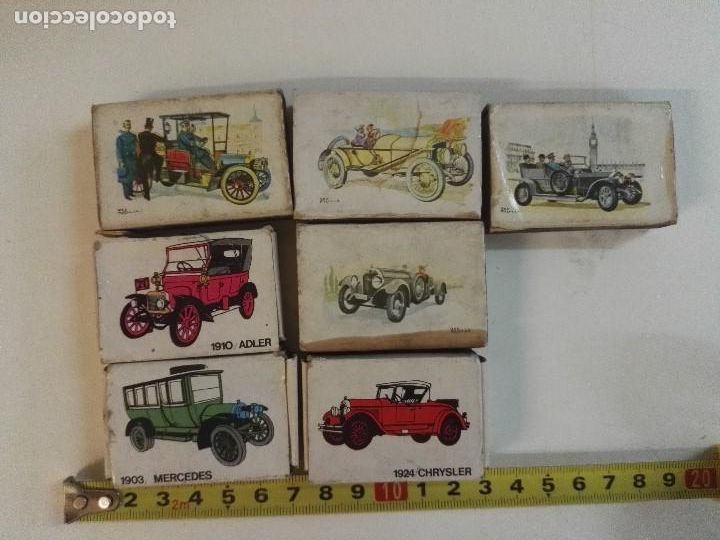 Matchboxes: 7 cajas de cerillas de Cotxes de las casas Fosforera Espa&ntilde;ola y F&oacute;sforos del Pirineo
