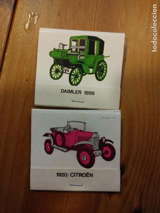 Cajas de Cerillas: 2 caja de cerillas - COCHES - 1920 CITROEN - daimler 1899