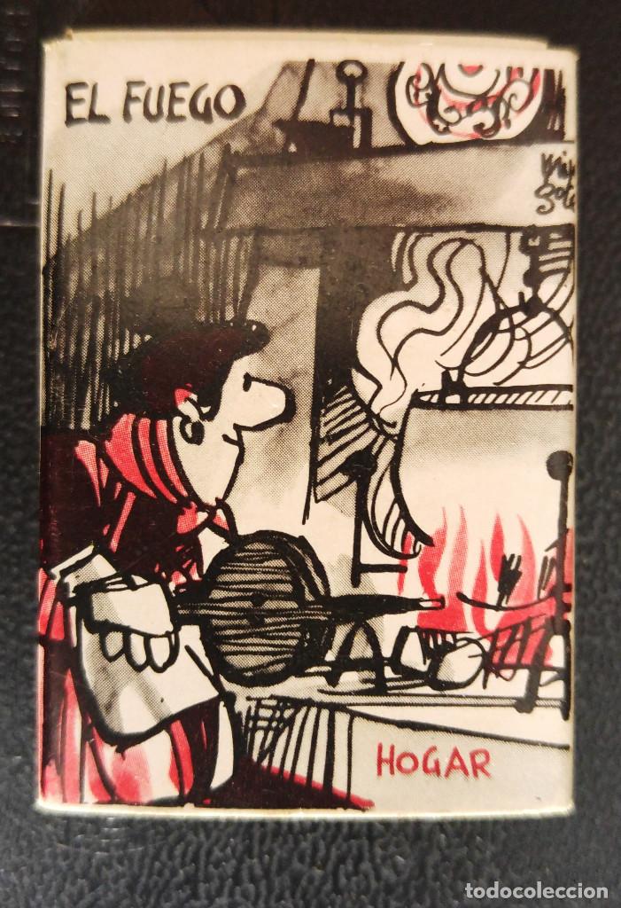 Cajas de cerillas: CAJA DE CERILLAS LLENA EL FUEGO HOGAR ILUSTRACION MINGOTE