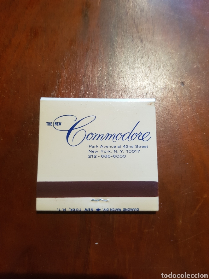 Matchboxes: Caja de cerillas realty hotels the new commodore sin uso