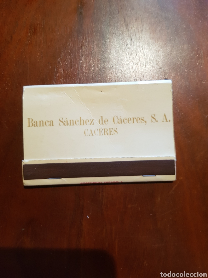 Scatole di Cerini: caja de cerillas banca S&aacute;nchez de C&aacute;ceres