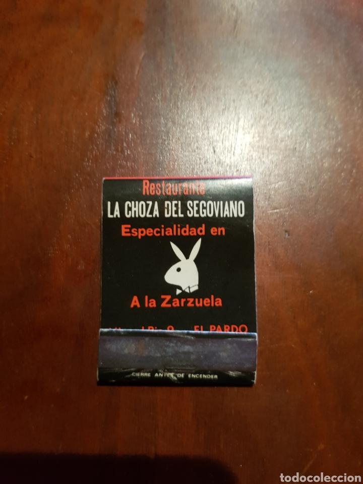 Bo&icirc;tes d'Allumettes: Caja de cerillas restaurante la choza del segoviano