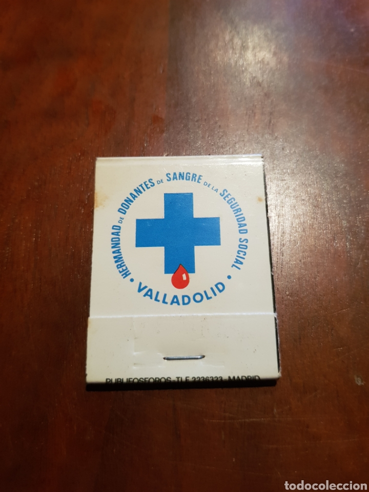 Scatole di Cerini: Caja de cerillas Hermandad de Donantes de Sangre de la Seguridad Social Valladolid