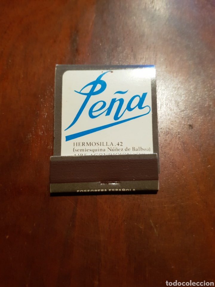 Bo&icirc;tes d'Allumettes: Caja de Cerillas bar Pe&ntilde;a nueva sin usar