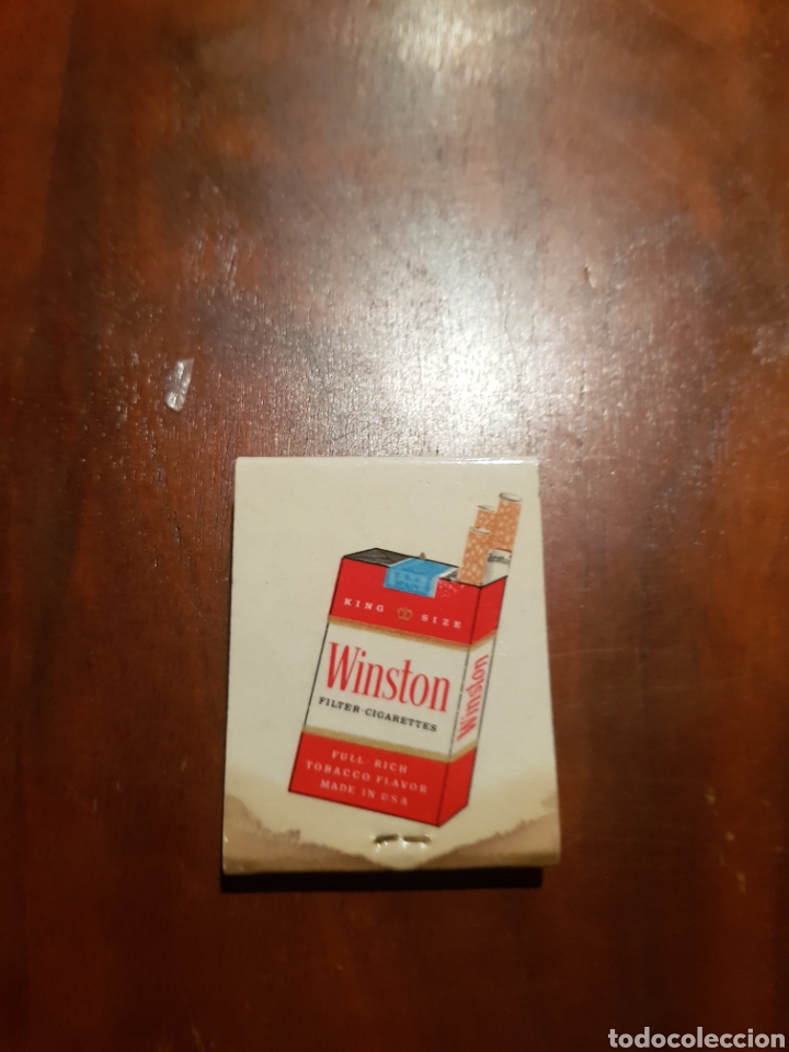 Cajas de cerillas: Caja de cerillas tabaco Winston - Foto 2