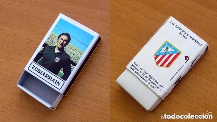 Cajas de cerillas: Atletico Madrid - Zubiarrain - Caja de cerillas - Fosforos del Pirineo, a&ntilde;os 70