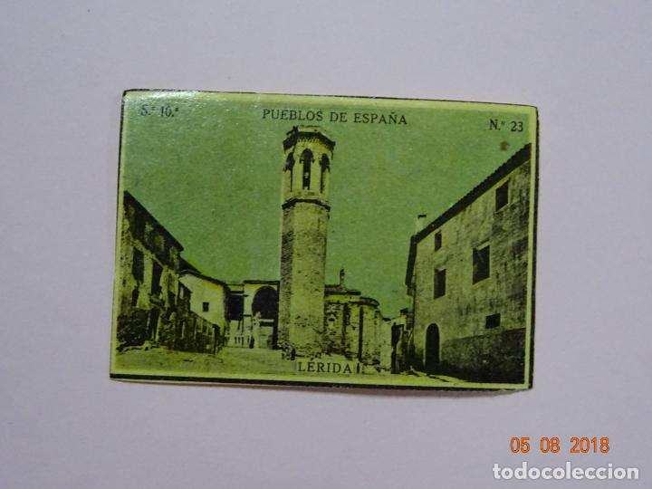 Cajas de Cerillas: Serie 10&ordf; PUEBLOS DE ESPA&Ntilde;A con L&Eacute;RIDA - Cia. Arrendataria de Fosforos 1920s.
