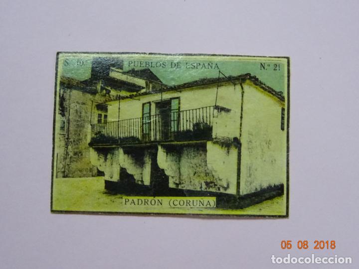 Cajas de Cerillas: Serie 10&ordf; PUEBLOS DE ESPA&Ntilde;A con PADR&Oacute;N Coru&ntilde;a - Cia. Arrendataria de Fosforos 1920s.