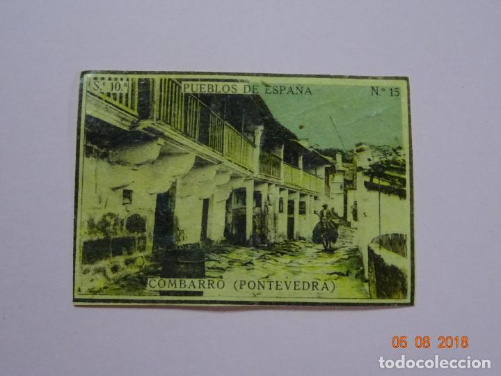 Cajas de Cerillas: Serie 10&ordf; PUEBLOS DE ESPA&Ntilde;A con COMBARRO Pontevedra - Cia. Arrendataria de Fosforos 1920s.