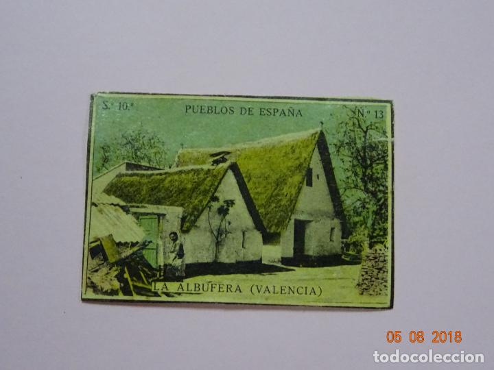 Cajas de Cerillas: Serie 10&ordf; PUEBLOS DE ESPA&Ntilde;A con LA ALBUFERA Valencia - Cia. Arrendataria de Fosforos 1920s.