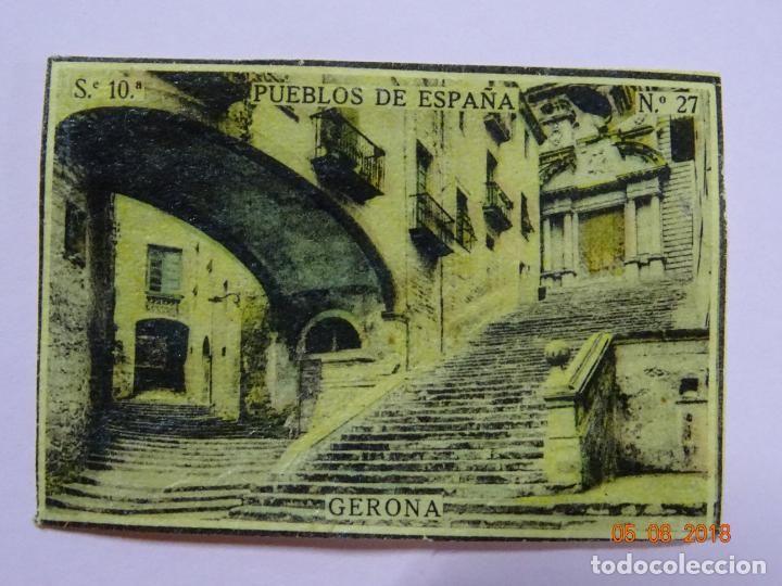 Cajas de Cerillas: Serie 10&ordf; PUEBLOS DE ESPA&Ntilde;A con GERONA - Cia. Arrendataria de Fosforos 1920s.