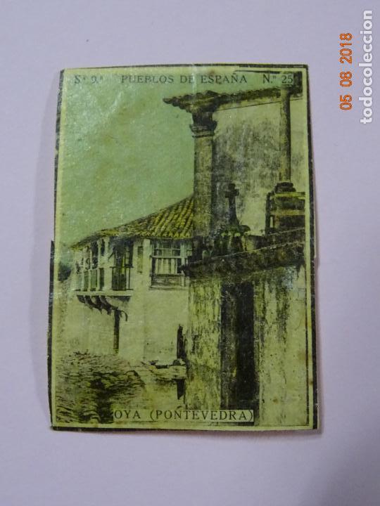 Cajas de Cerillas: Serie 9&ordf; PUEBLOS DE ESPA&Ntilde;A con OYA Pontevedra - Cia. Arrendataria de Fosforos 1920s.