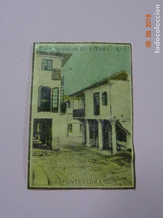 Cajas de Cerillas: Serie 9&ordf; PUEBLOS DE ESPA&Ntilde;A con PONTEVEDRA - Cia. Arrendataria de Fosforos 1920s.