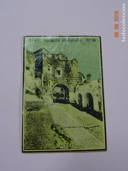Cajas de Cerillas: Serie 9&ordf; PUEBLOS DE ESPA&Ntilde;A con C&Aacute;CERES - Cia. Arrendataria de Fosforos 1920s.