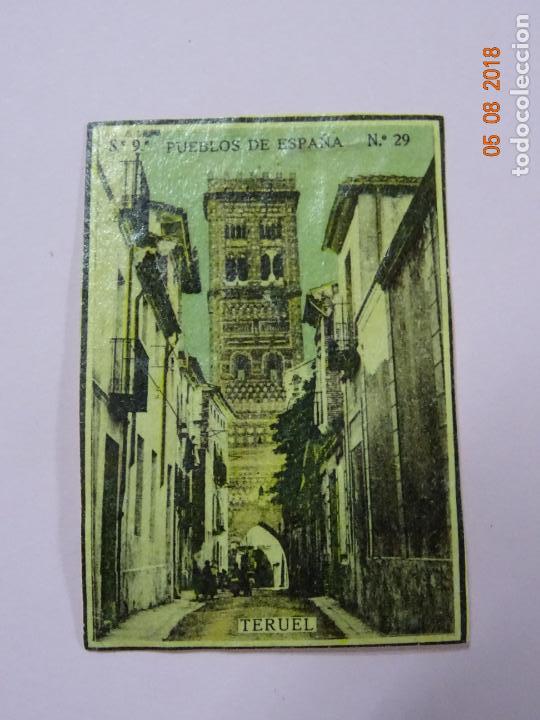 Cajas de Cerillas: Serie 9&ordf; PUEBLOS DE ESPA&Ntilde;A con TERUEL - Cia. Arrendataria de Fosforos 1920s.