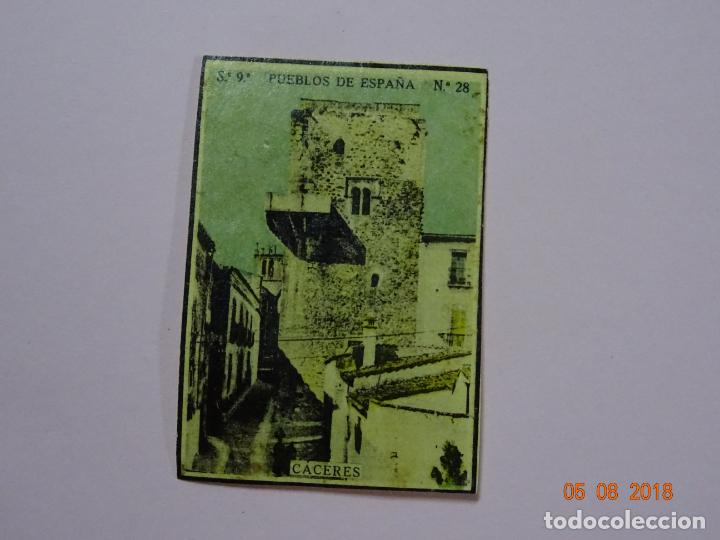 Cajas de Cerillas: Serie 9&ordf; PUEBLOS DE ESPA&Ntilde;A con C&Aacute;CERES - Cia. Arrendataria de Fosforos 1920s.
