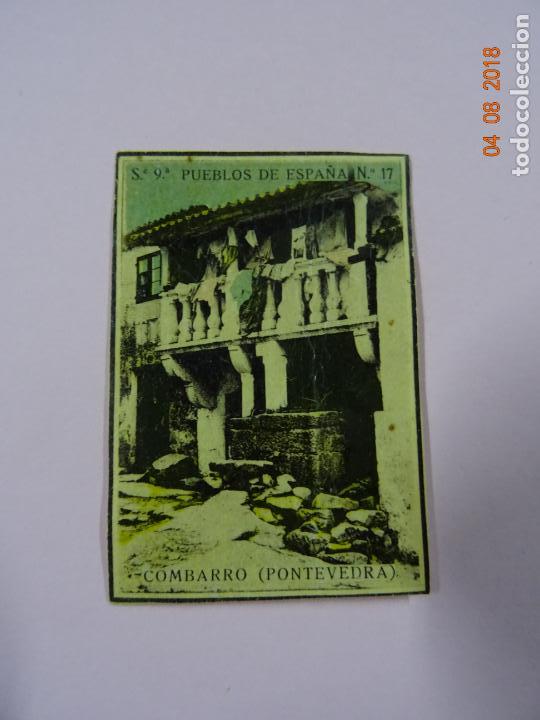 Cajas de Cerillas: Serie 9&ordf; PUEBLOS DE ESPA&Ntilde;A con COMBARRO Pontevedra - Cia. Arrendataria de Fosforos 1920s.