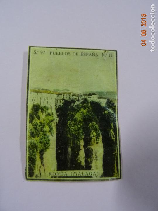 Cajas de Cerillas: Serie 9&ordf; PUEBLOS DE ESPA&Ntilde;A con RONDA M&aacute;laga - Cia. Arrendataria de Fosforos 1920s.