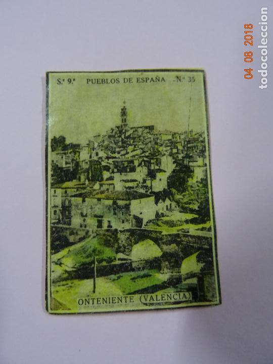 Cajas de Cerillas: Serie 9&ordf; PUEBLOS DE ESPA&Ntilde;A con ONTENIENTE Valencia - Cia. Arrendataria de Fosforos 1920s.
