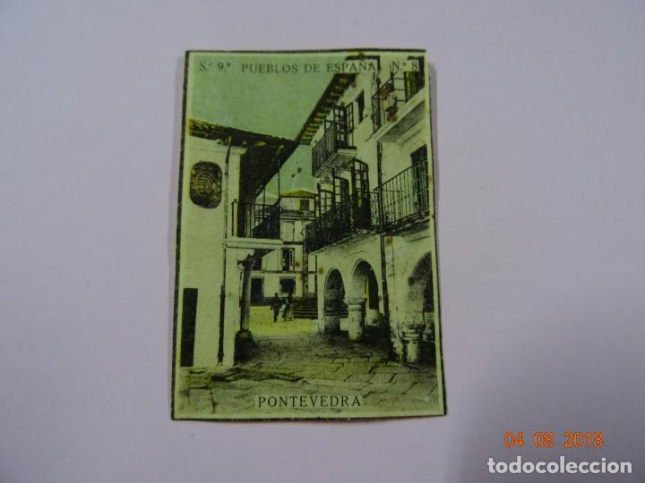 Cajas de Cerillas: Serie 9&ordf; PUEBLOS DE ESPA&Ntilde;A con PONTEVEDRA - Cia. Arrendataria de Fosforos 1920s.