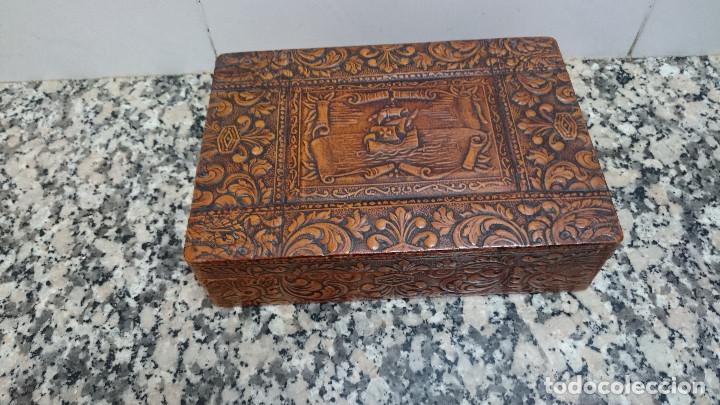 Cajas de cerillas: CAJA PARA TABACO DE CUERO - Foto 1