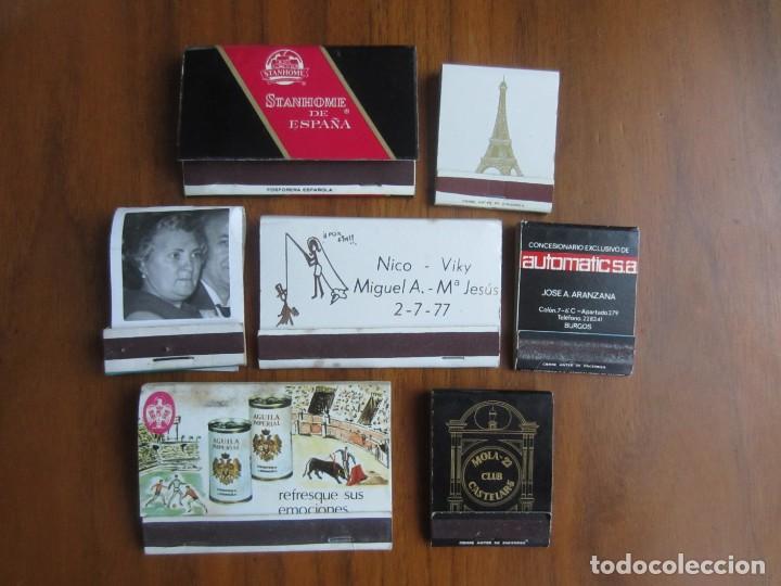 Bo&icirc;tes d'Allumettes: LOTE DE 7 CAJAS DE CERILLAS COMPLETAS VER FOTOS
