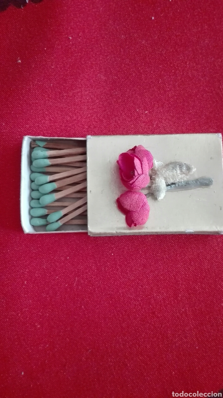 Cajas de cerillas: Caja de cerillas decorada con florecillas - Foto 1