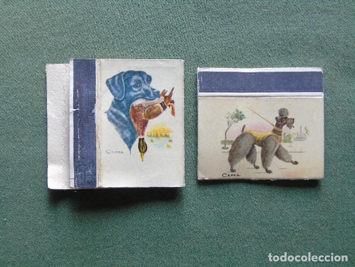 Cajas de cerillas: 2 CAJAS DE CERILLAS COLECCI&Oacute;N. RAZAS DE PERRO. - Foto 1