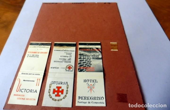 Cajas de cerillas: 3 CAJAS DE CERILLAS - EN PLANCHA VAC&Iacute;AS - LA CORU&Ntilde;A