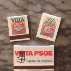 Cajas de Cerillas: CAJA DE CERILLAS UGT VOTA PSOE. Lote 136311888