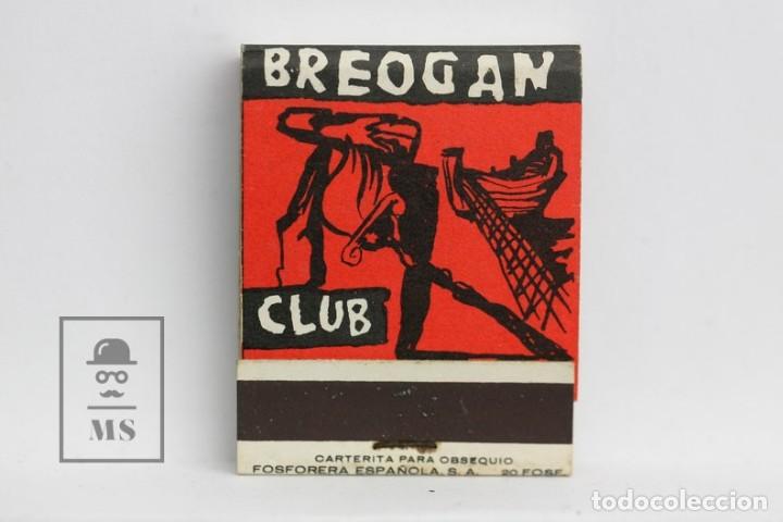 Cajas de cerillas: Carterita de Cerillas Publicitaria - Breogan Club / Discoteca, La Coru&ntilde;a - Completa