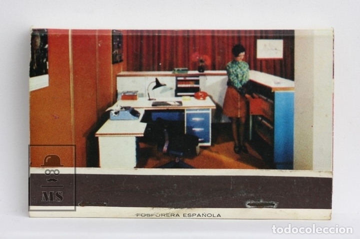 Cajas de cerillas: Carterita Cerillas Publicitaria - Vives, Muebles Met&aacute;licos - Incompleta, Faltan 4 Cerillas - A&ntilde;os 70
