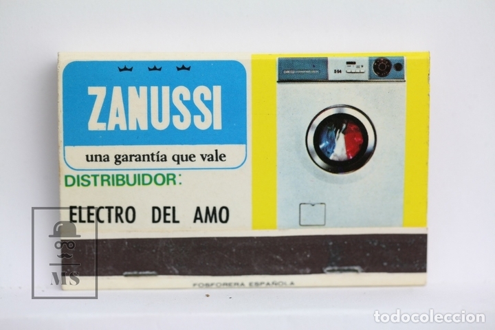 Cajas de cerillas: Carterita Cerillas Publicitaria - Zanussi / Electrodom&eacute;sticos - Completa