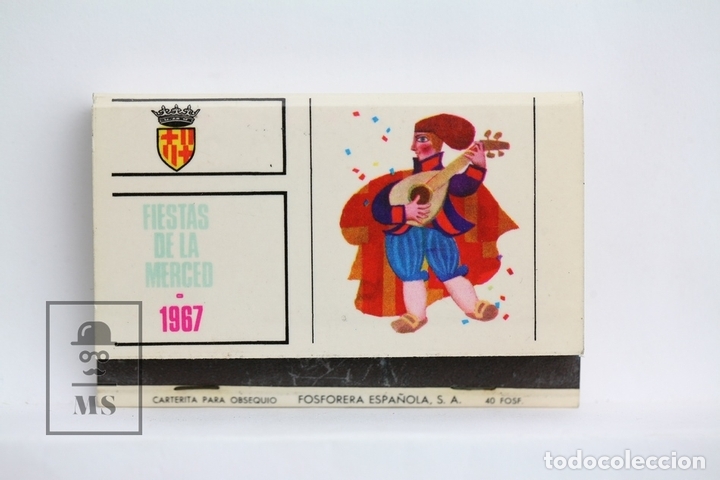Cajas de cerillas: Carterita Cerillas Publicitaria - Fiestas de la Merced / Barcelona 1967 - Completa