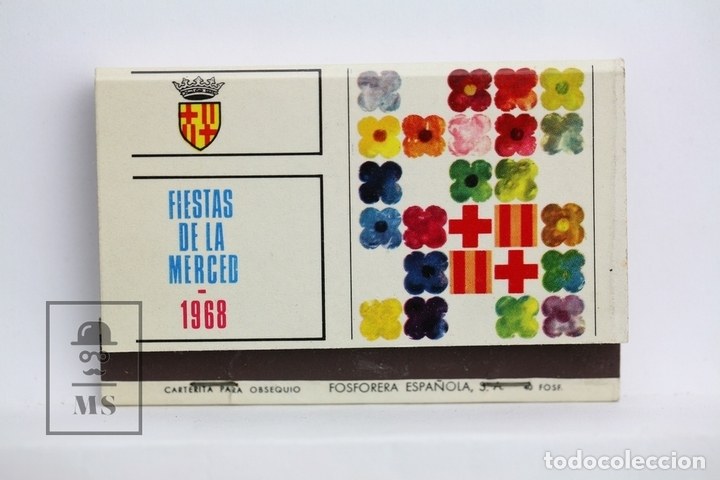 Cajas de cerillas: Carterita Cerillas Publicitaria - Fiestas de la Merced / Barcelona 1968 - Completa