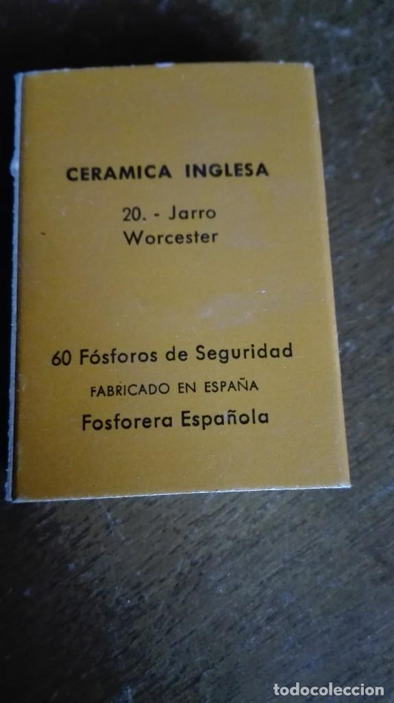 Cajas de cerillas: Cer&aacute;mica inglesa n&uacute;mero 20 jarro Warcester - Foto 2