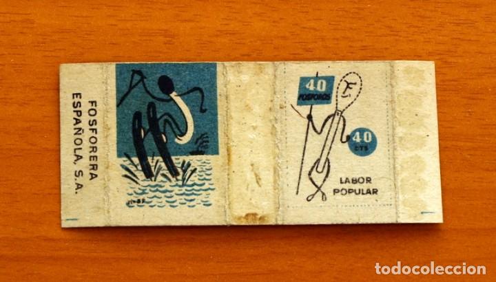 Cajas de cerillas: Caja de Cerillas en plancha - Deportes, Azul, n&ordm; 37, Esqu&iacute; Acu&aacute;tico - Fosforera Espa&ntilde;ola 1957