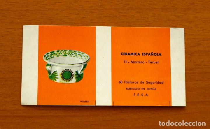 Cajas de Cerillas: Cer&aacute;mica Espa&ntilde;ola - N&ordm; 11, Mortero, Teruel - Caja de cerillas - Fosforera Espa&ntilde;ola 1968