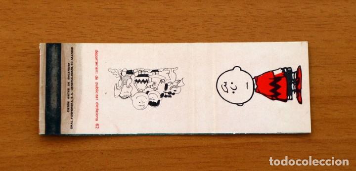 Cajas de Cerillas: Carterita de cerillas - Snoopy y sus amigos - Charlie Brown - General Fosforera