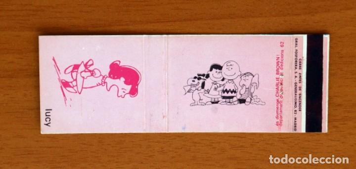Cajas de Cerillas: Carterita de cerillas - Snoopy y sus amigos - Lucy van Pelt - General Fosforera