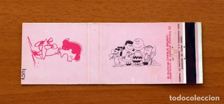 Cajas de Cerillas: Carterita de cerillas - Snoopy y sus amigos - Lucy van Pelt - General Fosforera