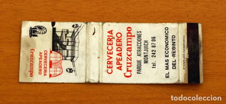 Cajas de Cerillas: Carterita de cerillas - Cervecer&iacute;a Apeadero - Cruzcampo, Montjuich - Fosforera Espa&ntilde;ola