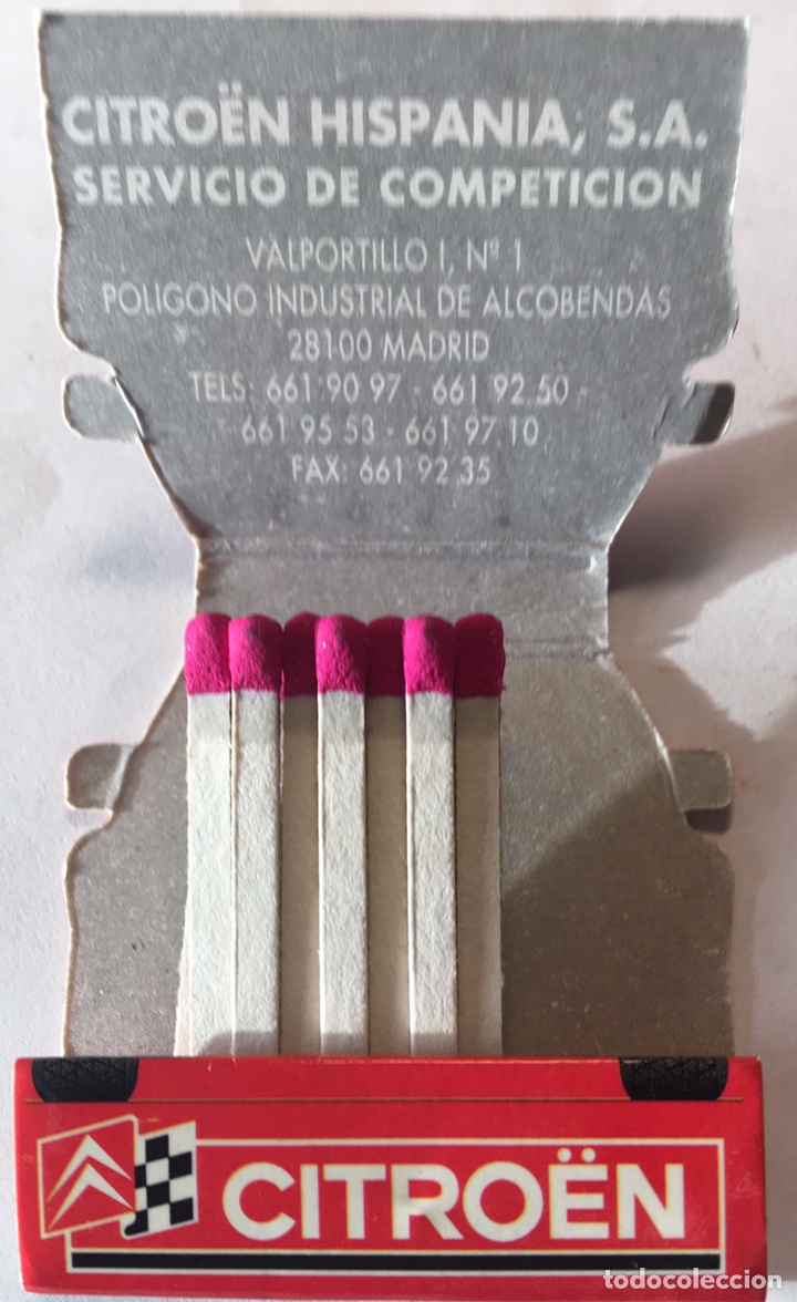 Cajas de cerillas: CAJA CERILLAS CITRO&Euml;N - Foto 2